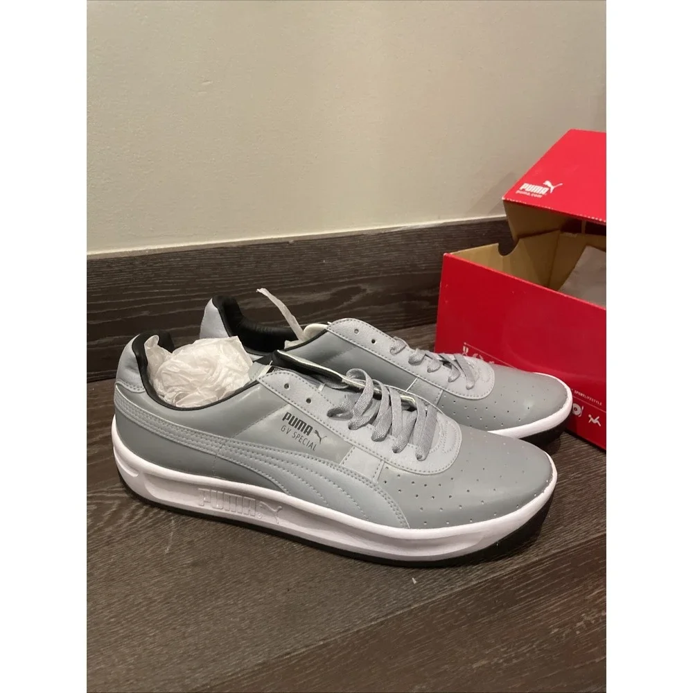 PUMA GV Special Men's Grey Leather Sneakers Size 13 Brand‎ New